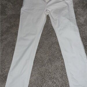 LL BEAN NWT Classic Fit Slim Leg Jeans High Rise White Size 18Tall